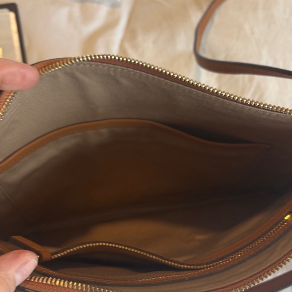 MCM Cognac Embossed Leather Crossbody - Picture 7 of 7